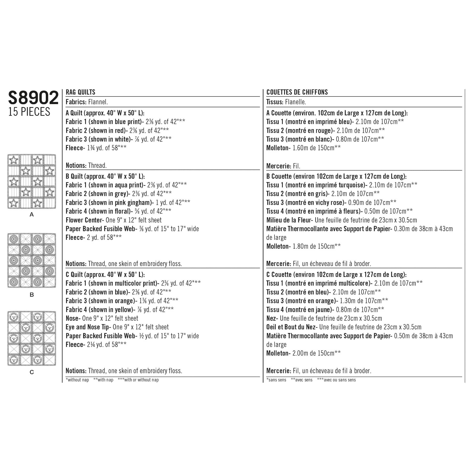 Simplicity® Pattern CS8902 (One Size)